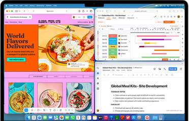 MacBook Air s više otvorenih aplikacija